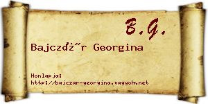 Bajczár Georgina névjegykártya