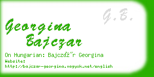 georgina bajczar business card
